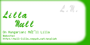 lilla mull business card